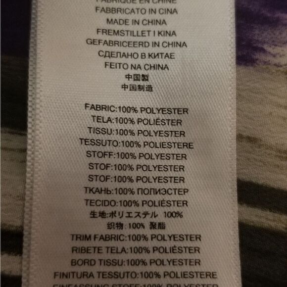 MICHAEL Michael Kors purple/animal print blouse - Picture 6 of 6